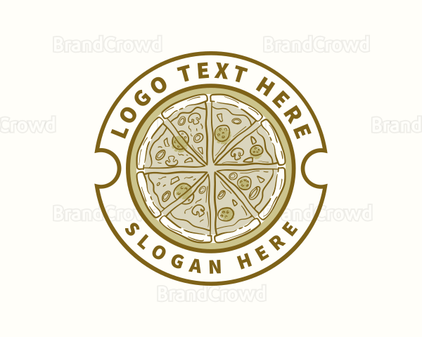 Retro Pizza Pizzeria Logo