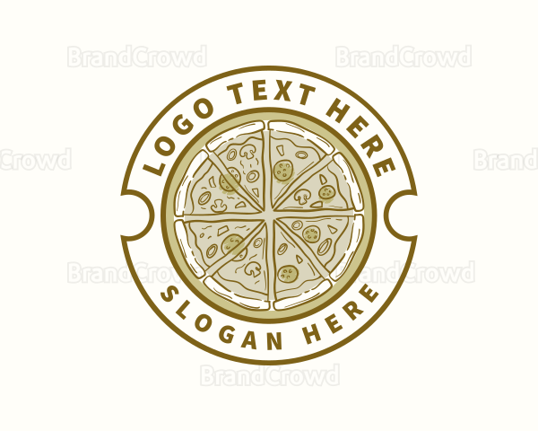 Retro Pizza Pizzeria Logo