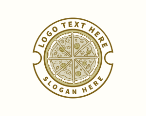 Food - Retro Pizza Pizzeria logo design