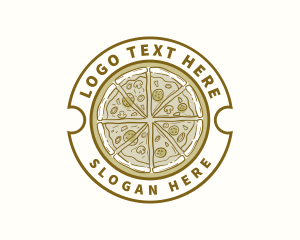 Retro Pizza Pizzeria Logo