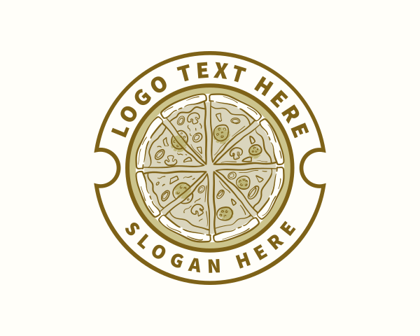 Pizzeria - Retro Pizza Pizzeria logo design