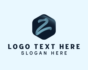 Letter Z - Paint Hexagon Letter Z logo design