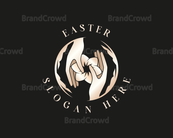 Hand Organic Flower Logo