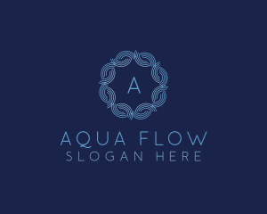 Flow - Water Wave Flow logo design