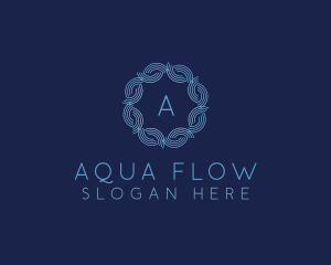 Water Wave Flow logo design