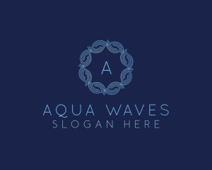 Water Wave Flow logo design