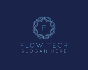 Flow - Water Wave Flow logo design