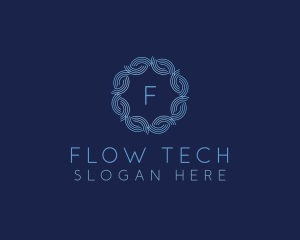 Water Wave Flow logo design