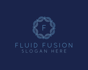 Water Wave Flow logo design