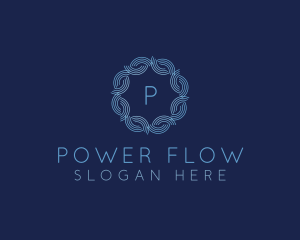 Water Wave Flow logo design