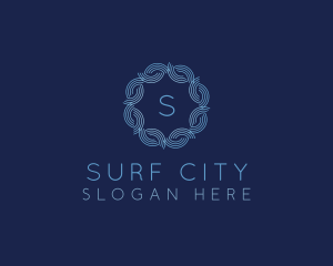 Water Wave Flow logo design