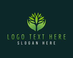Eco - Grass Leaf Agriculture logo design
