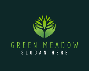 Pasture - Grass Leaf Agriculture logo design