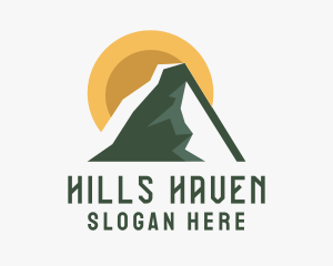 Mountain Hiking Nature Park logo design