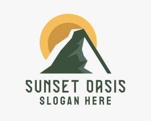 Mountain Hiking Nature Park logo design