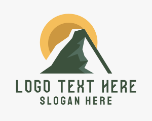 Hiking - Mountain Hiking Nature Park logo design