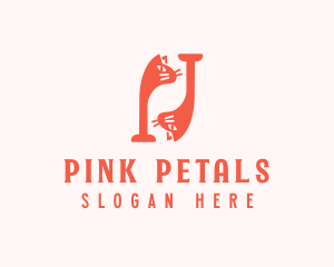 Pink Twin Cats logo design