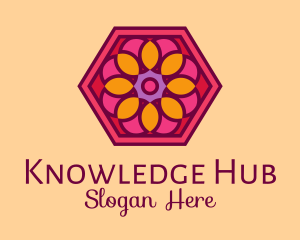 Centerpiece - Hexagon Flower Tile logo design