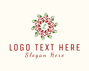 Plantation - Natural Flower Botanical logo design