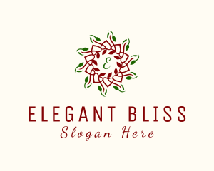 Christmas - Natural Flower Botanical logo design