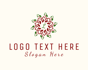 Heart - Natural Flower Botanical logo design