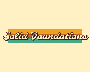 Retro Cursive Wordmark  Logo