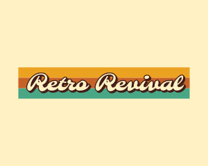 1960s - Retro Cursive Wordmark logo design