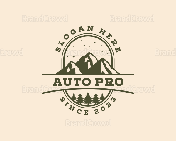 Outdoor Forest Mountain Logo