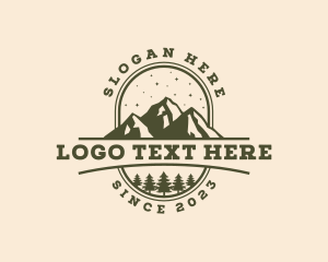 Hiker - Outdoor Forest Mountain logo design
