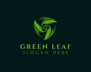 Natural Plant Leaf logo design