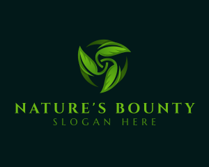 Natural Plant Leaf logo design