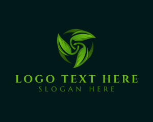 Vegan - Natural Plant Leaf logo design