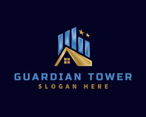 Premium Real Estate Building logo design