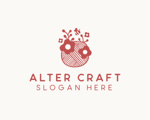 Handmade Floral Yarn  logo design