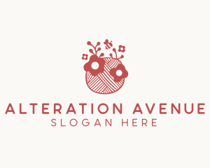 Handmade Floral Yarn  logo design