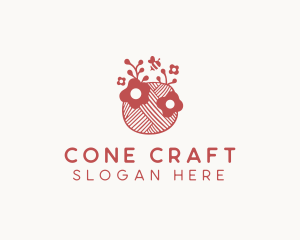 Handmade Floral Yarn  logo design