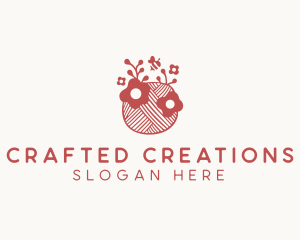 Handmade - Handmade Floral Yarn logo design