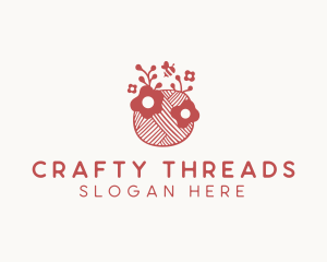 Handmade Floral Yarn  logo design