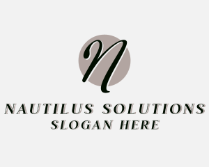 Luxury Fashion Boutique Letter N logo design