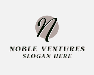 Luxury Fashion Boutique Letter N logo design