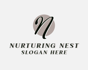 Luxury Fashion Boutique Letter N logo design