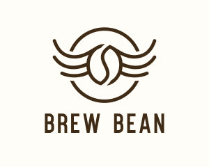 Coffee - Coffee Bean Wings logo design