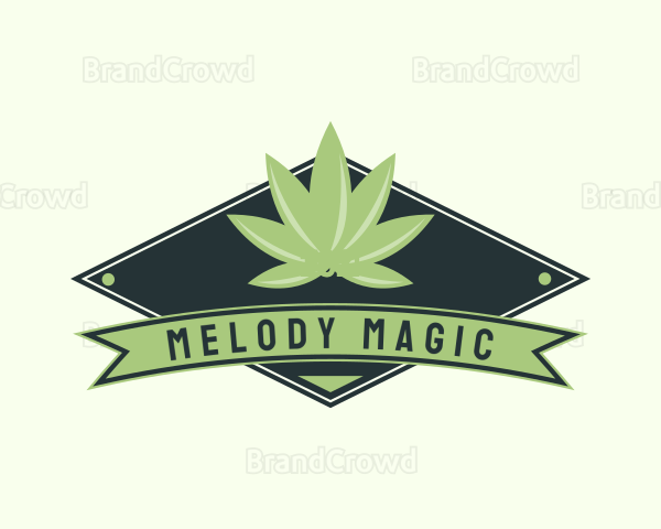 Cannabis Diamond Badge Logo