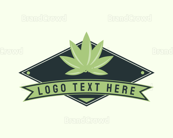 Cannabis Diamond Badge Logo