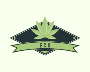 Marijuana - Cannabis Diamond Badge logo design