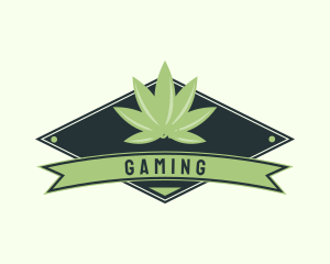 Cannabis - Cannabis Diamond Badge logo design