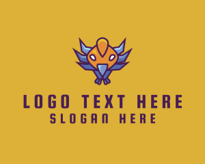Clan - Digital Phoenix Bird logo design