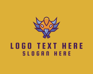 Gaming - Digital Phoenix Bird logo design