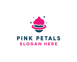 Pink - Pink Cupcake Planet logo design