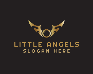 Coin Sharp Wings logo design